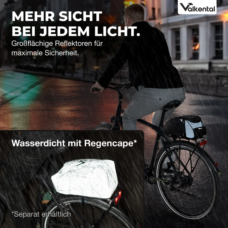 Trunk Bag - Aufliegende 3in1 Gepäckträgertasche mit Rucksackfunktion - B-Ware