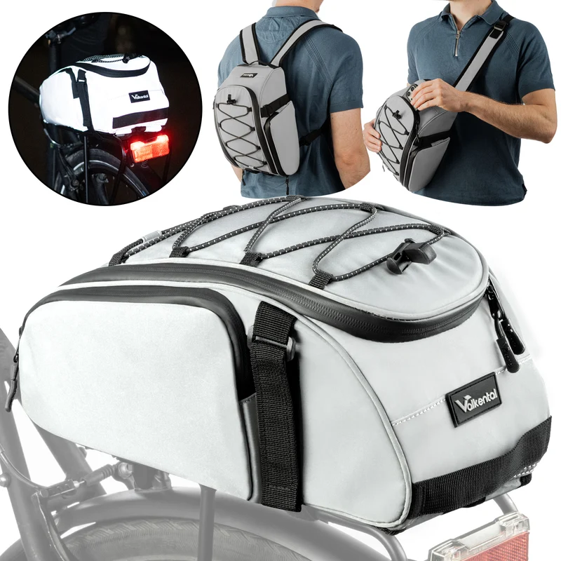 Trunk Bag - Aufliegende 3in1 Gepäckträgertasche mit Rucksackfunktion - B-Ware
