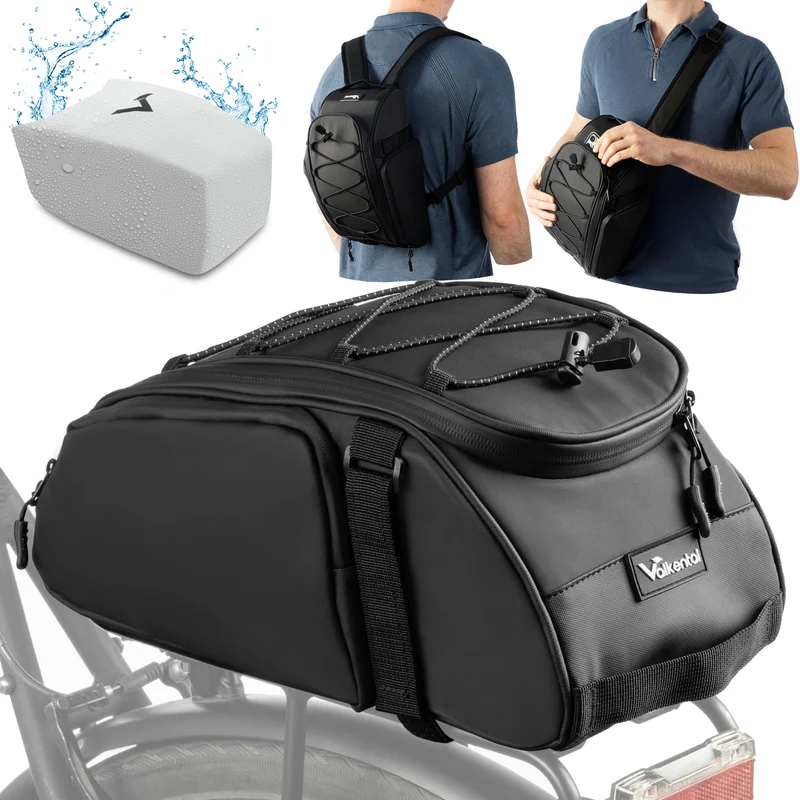 Trunk Bag - Aufliegende 3in1 Gepäckträgertasche mit Rucksackfunktion - B-Ware