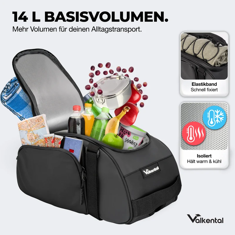 Trunk Bag - Aufliegende 3in1 Gepäckträgertasche mit Rucksackfunktion - B-Ware