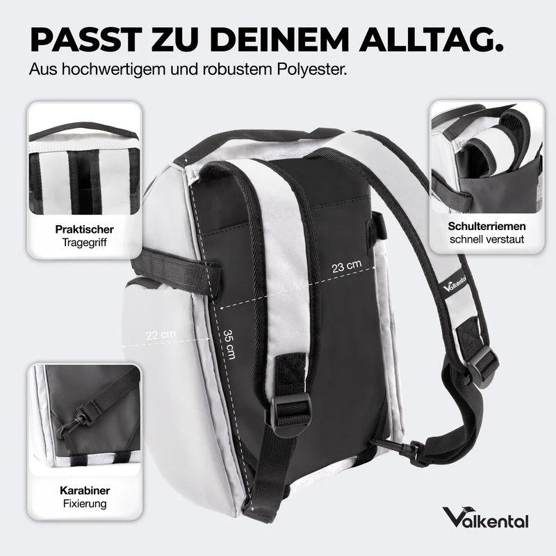 Trunk Bag - Aufliegende 3in1 Gepäckträgertasche mit Rucksackfunktion - B-Ware