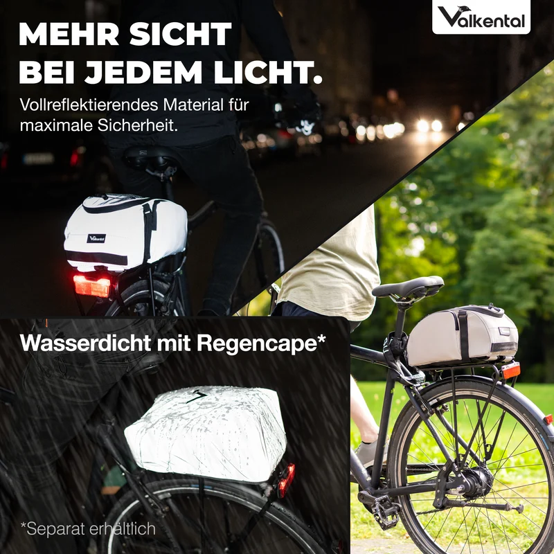 Trunk Bag - Aufliegende 3in1 Gepäckträgertasche mit Rucksackfunktion - B-Ware