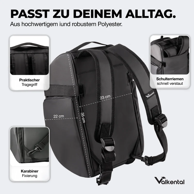 Trunk Bag - Aufliegende 3in1 Gepäckträgertasche mit Rucksackfunktion - B-Ware