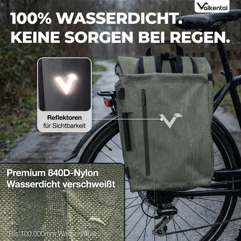 NEU: TrailX - 2in1 Fahrradtasche & Rucksack für jeden Untergrund - B-Ware