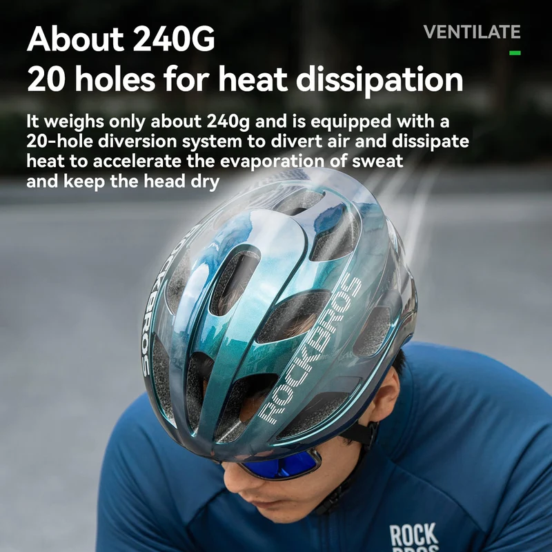 Fahrradhelm 58-62cm Leichtgewicht 240g Antibacterieel