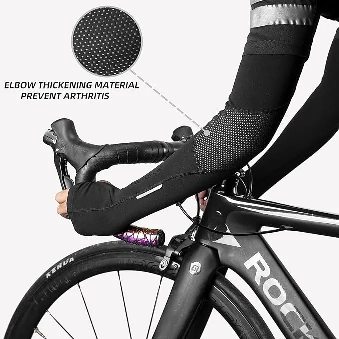 Winterfleece Fahrrad-armstulpen met daumenschlaufe