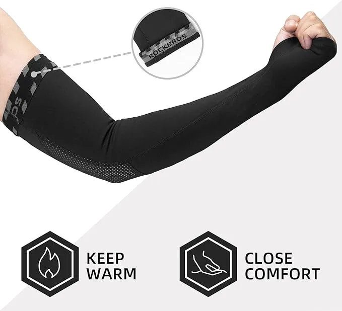 Winterfleece Fahrrad-armstulpen met daumenschlaufe