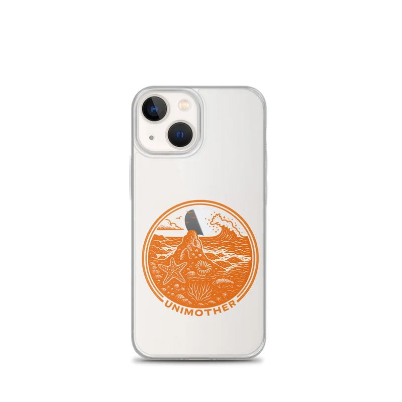 UNIMOTHER Transparant hoesje met Low Tide-design voor iPhone®