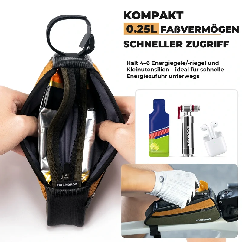 Fahrrad Oberrohrtasche für Schnellen Zugriff Kratzfest & Abriebfest
