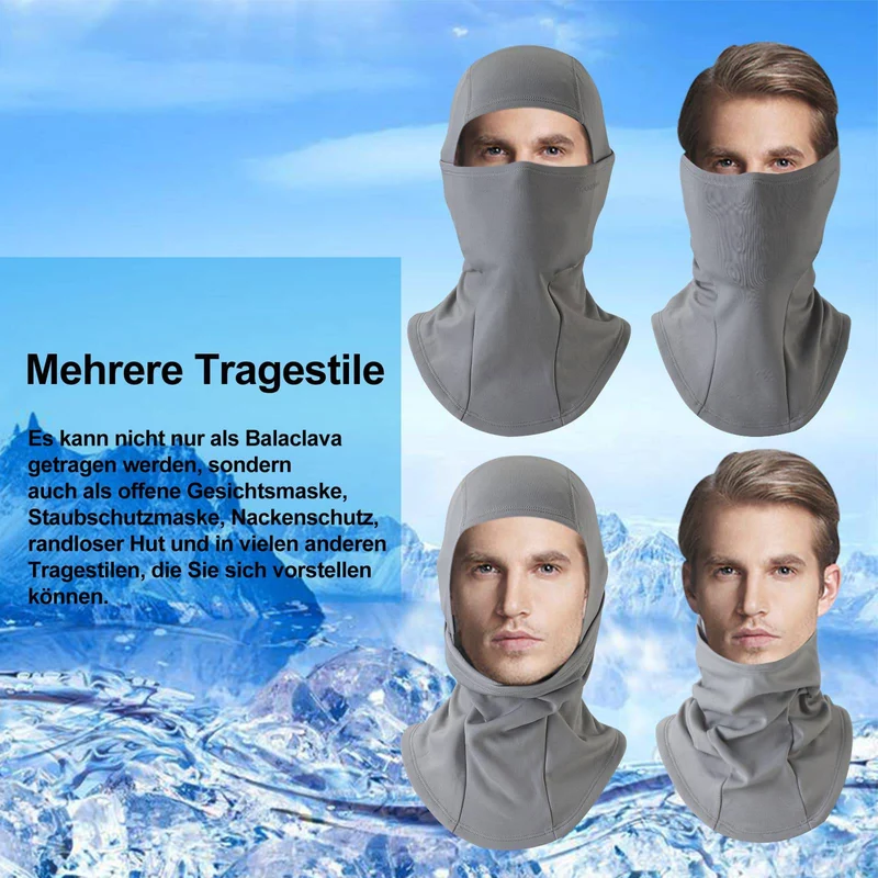 ROCKBROS Sturmhaube 2er Set Herbst Winter Bivakmuts voor Outdoorsport Unisex