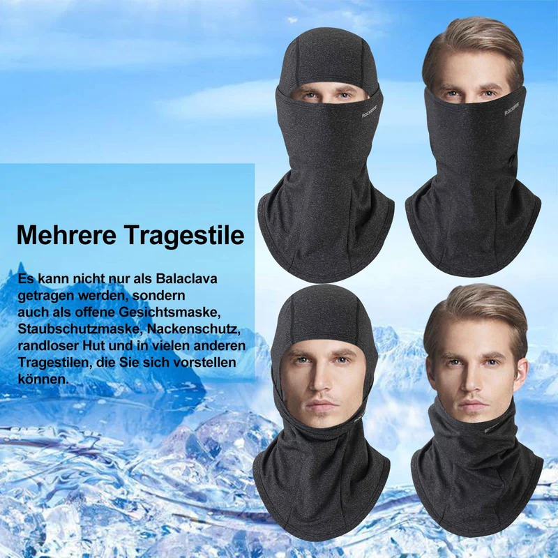 ROCKBROS Sturmhaube 2er Set Herbst Winter Bivakmuts voor Outdoorsport Unisex