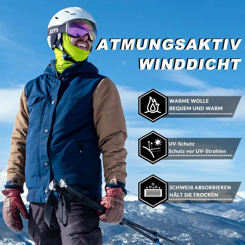 ROCKBROS Sturmhaube 2er Set Herbst Winter Bivakmuts voor Outdoorsport Unisex