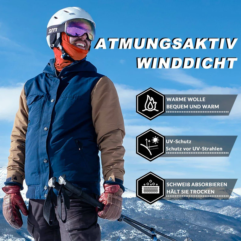 ROCKBROS Sturmhaube 2er Set Herbst Winter Bivakmuts voor Outdoorsport Unisex