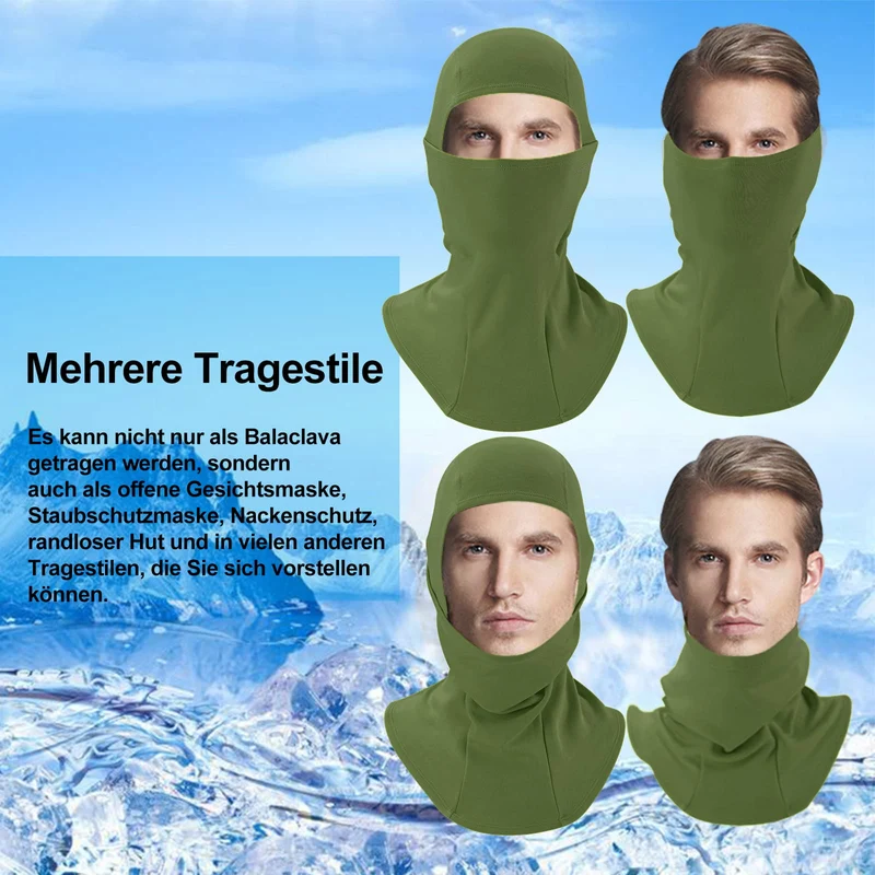 ROCKBROS Sturmhaube 2er Set Herbst Winter Bivakmuts voor Outdoorsport Unisex