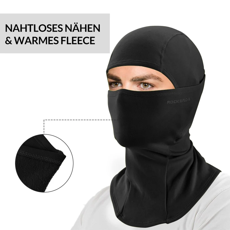 ROCKBROS Sturmhaube 2er Set Herbst Winter Bivakmuts voor Outdoorsport Unisex