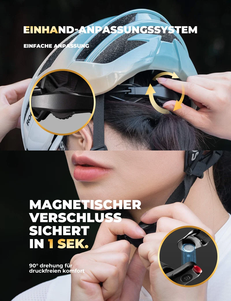 Fahrradhelm met verstärkungsrahmen 58-62cm
