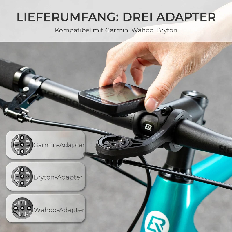 Fahrradcomputer Halterung Compatibel voor Fahrradlenker 31.8 mm Compatibel voor Garmin, Wahoo, Bryton