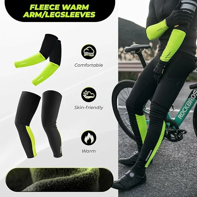 Sport Armlinge Beinlinge Winter Arm Sleeves Armwärmer Beinwärmer 1 set