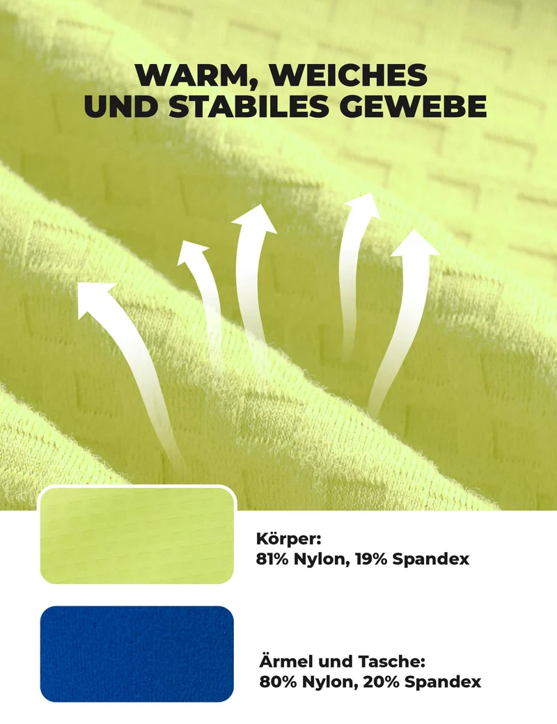 Fahrradtrikot Langarm Heren Winter Warm Fleece Radtrikot Atmungsaktiv Elastisch Met 3 Taschen en Reflektierend