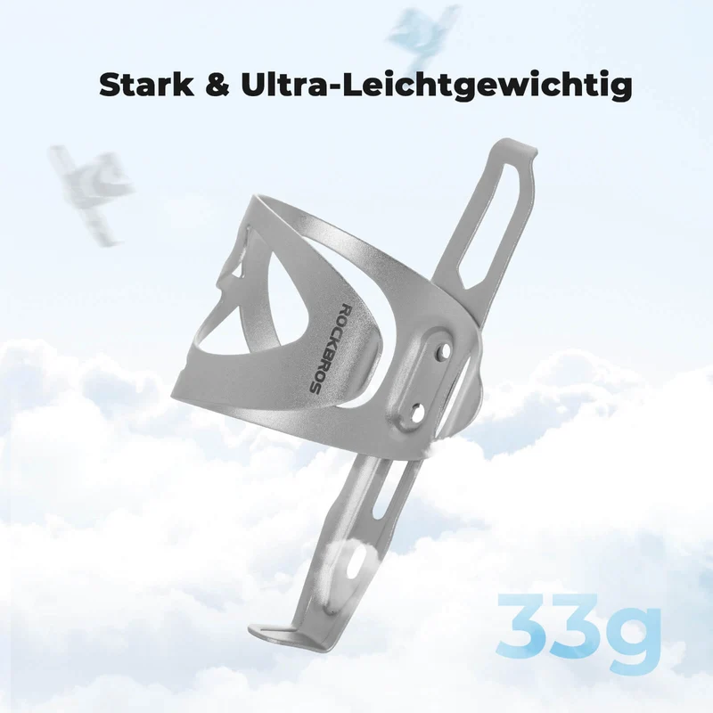 ROCKBROS Fahrrad Flaschenhalter Ultra-Leicht - 33g Alu-Legierung voor MTB/Rennrad