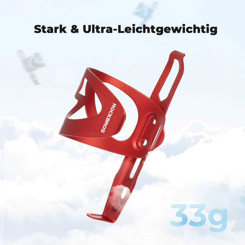 ROCKBROS Fahrrad Flaschenhalter Ultra-Leicht - 33g Alu-Legierung voor MTB/Rennrad