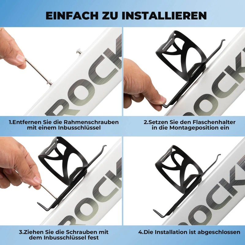 ROCKBROS Fahrrad Flaschenhalter Ultra-Leicht - 33g Alu-Legierung voor MTB/Rennrad