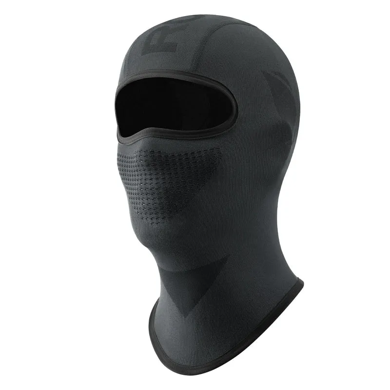 Sturmhaube Balaclava, Atmungsaktive Skimasker Schwarz-Grau