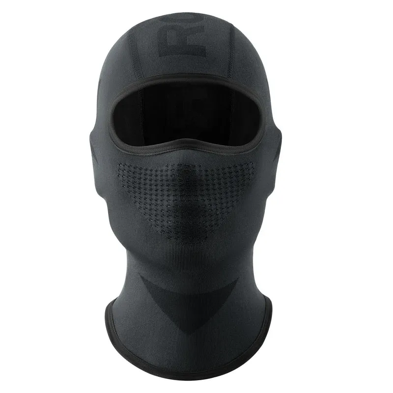 Sturmhaube Balaclava, Atmungsaktive Skimasker Schwarz-Grau