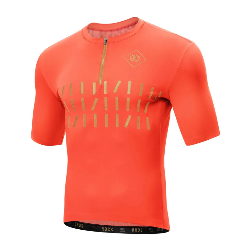 Fahrradtrikot Kurzarm Herren Atmungsaktives en Schnelltrocknend Jersey Reflektierende