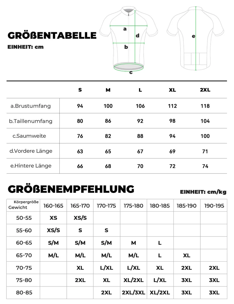 Fahrradtrikot Kurzarm Herren Atmungsaktives en Schnelltrocknend Jersey Reflektierende