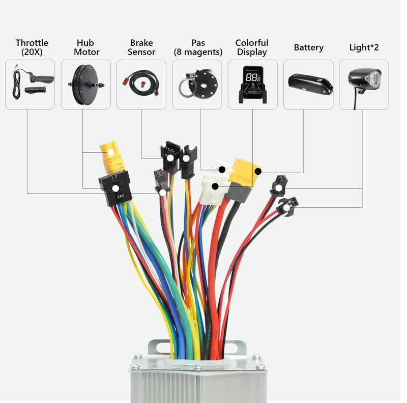 eSoulbike™ 52V 2000W High Power Rear Hub Ebike Conversion Kit