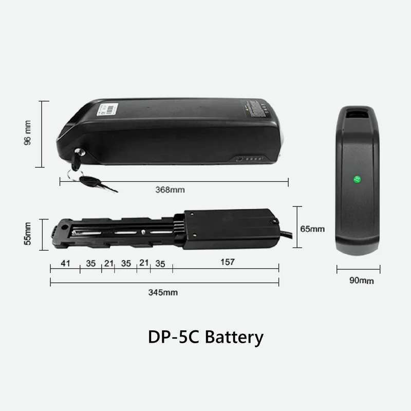 eSoulbike™ 52V 48V 36V Electric Bike Tube Battery