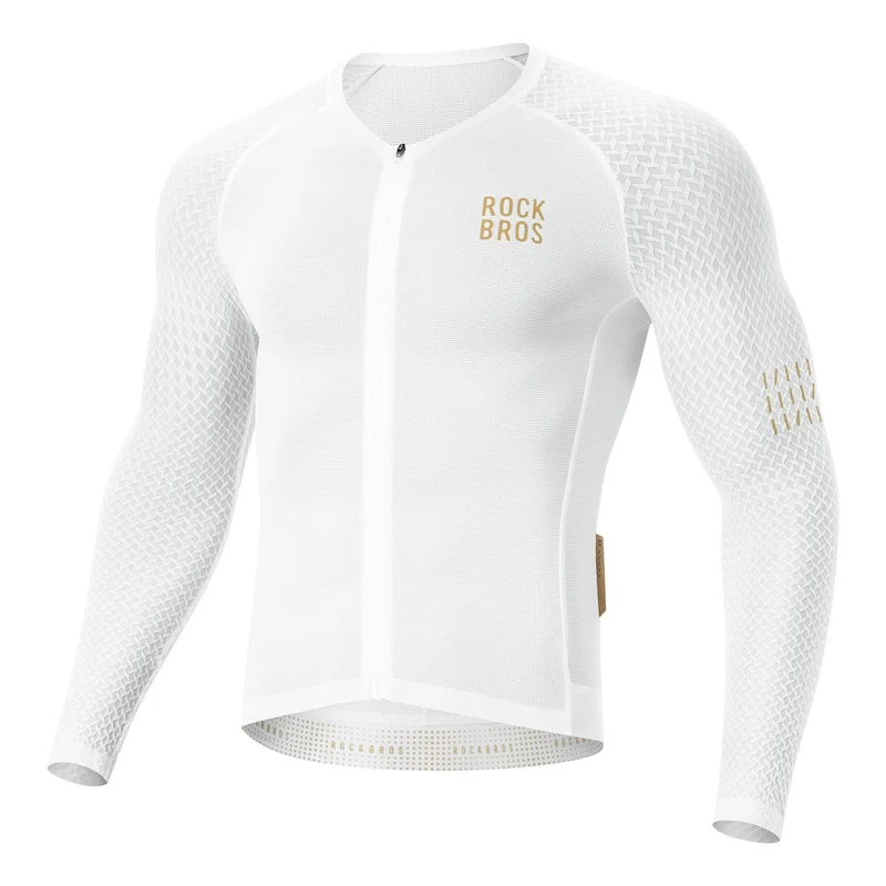 Herren Langarm-Radtrikot Atmungsaktiv Reflecterend met 3D-Schnitt