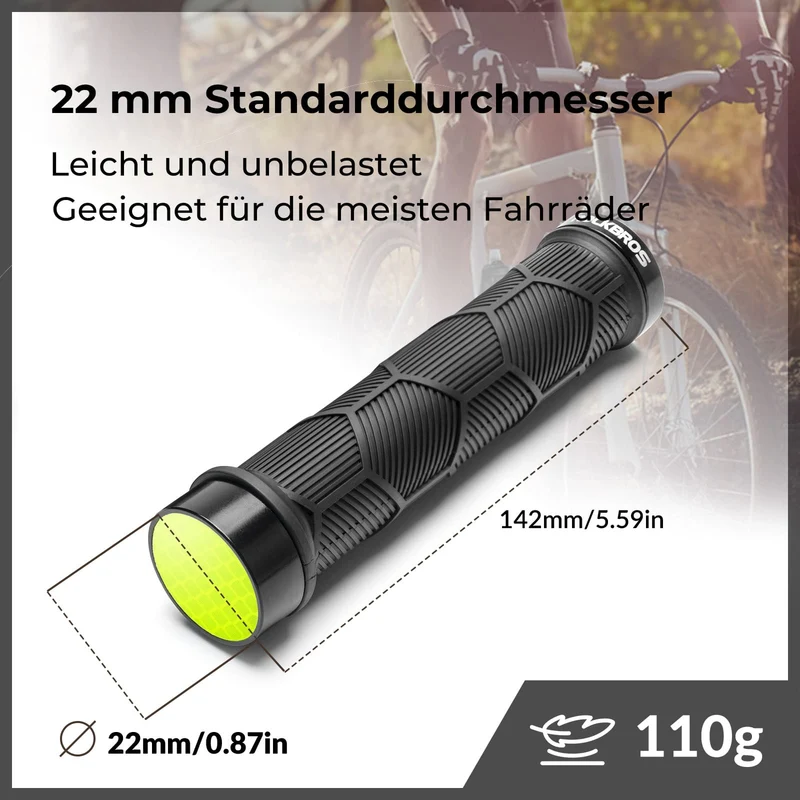Fahrrad Lenkergriffe Doppelverschluss voor 22,2 mm Lenke