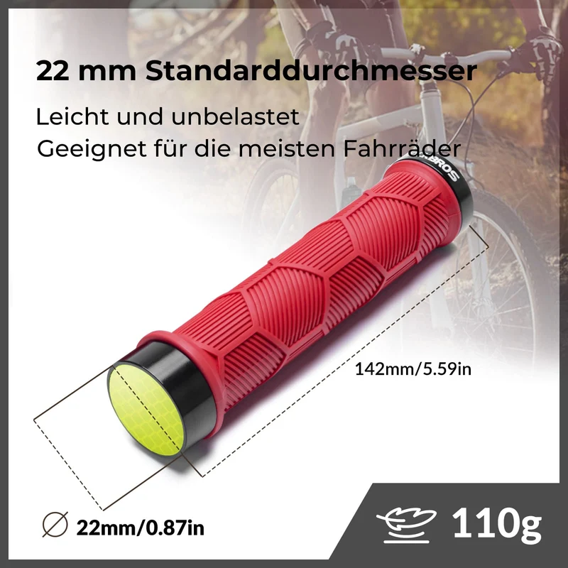 Fahrrad Lenkergriffe Doppelverschluss voor 22,2 mm Lenke