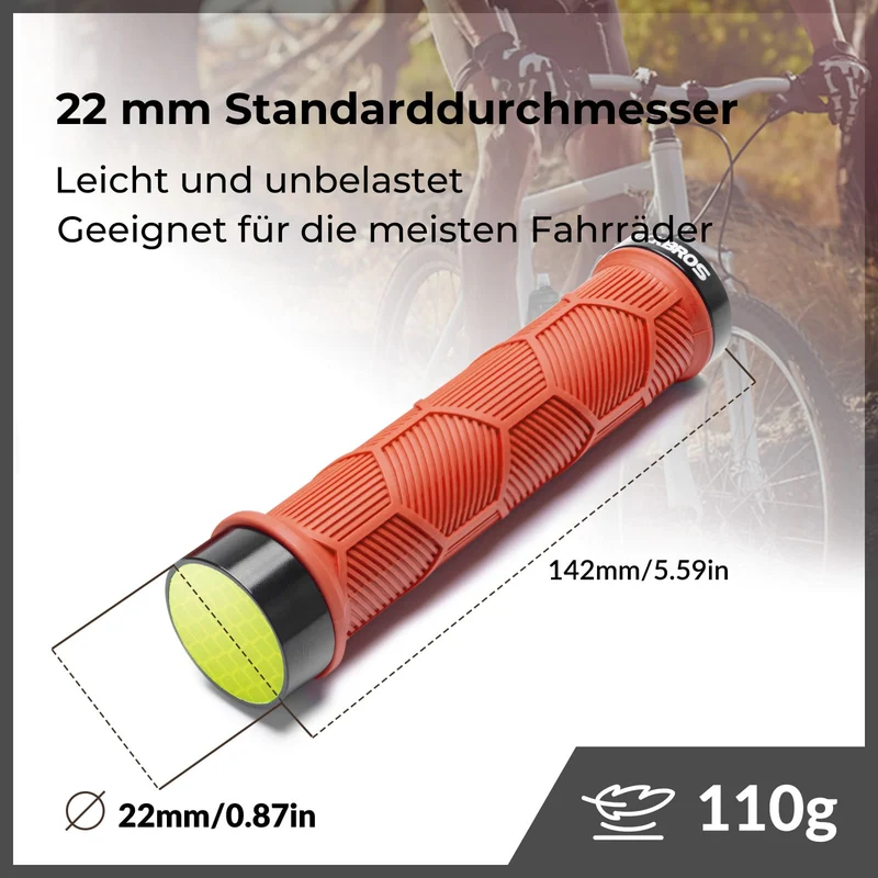 Fahrrad Lenkergriffe Doppelverschluss voor 22,2 mm Lenke