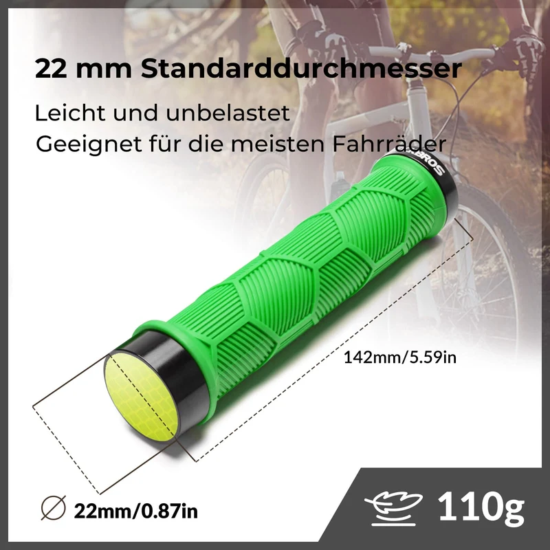 Fahrrad Lenkergriffe Doppelverschluss voor 22,2 mm Lenke