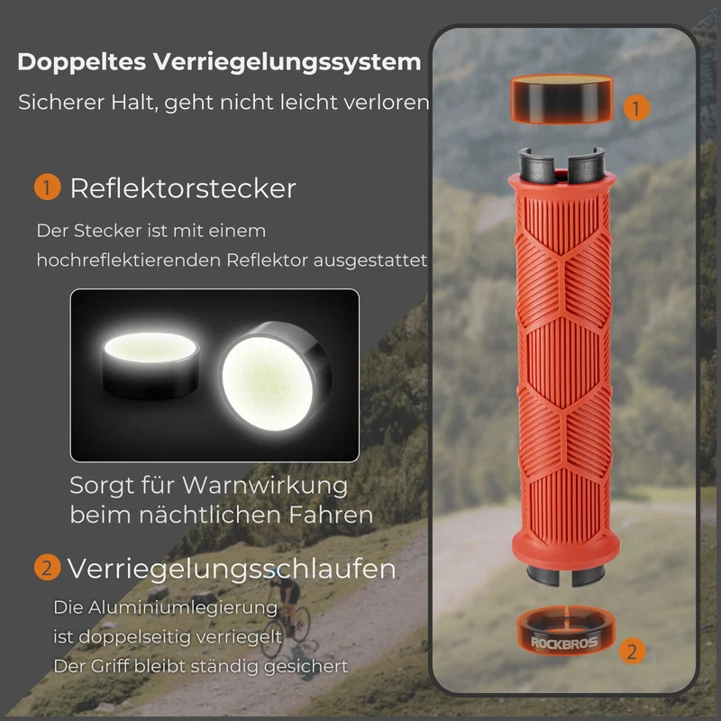 Fahrrad Lenkergriffe Doppelverschluss voor 22,2 mm Lenke