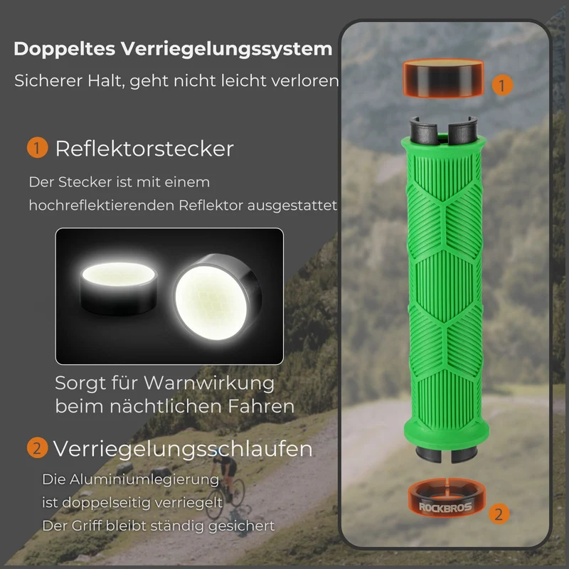 Fahrrad Lenkergriffe Doppelverschluss voor 22,2 mm Lenke