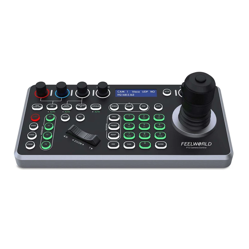 FEELWORLD KBC20N NDI PTZ Kamerasteuerung Joystick Tastatursteuerung Mehrere Steuerungsprotokolle PoE-Unterstützung