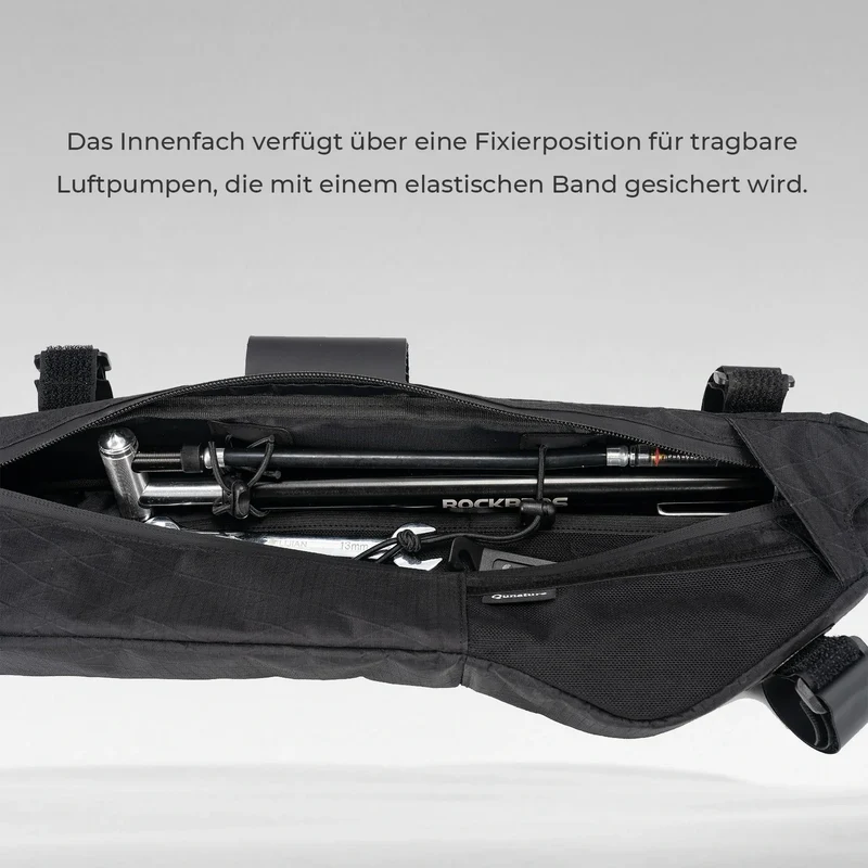 Qunature Fahrrad Rahmentasche Fahrradtasche wasserdichte met Außentasche en Trinksystemöffnung
