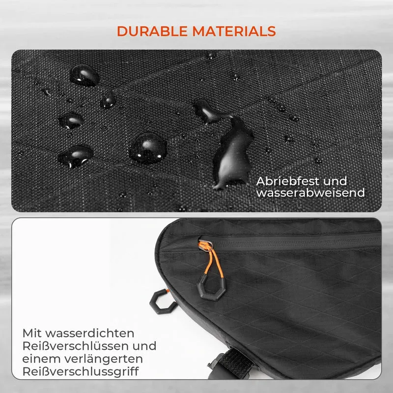 Qunature Fahrrad Rahmentasche Fahrradtasche wasserdichte met Außentasche en Trinksystemöffnung