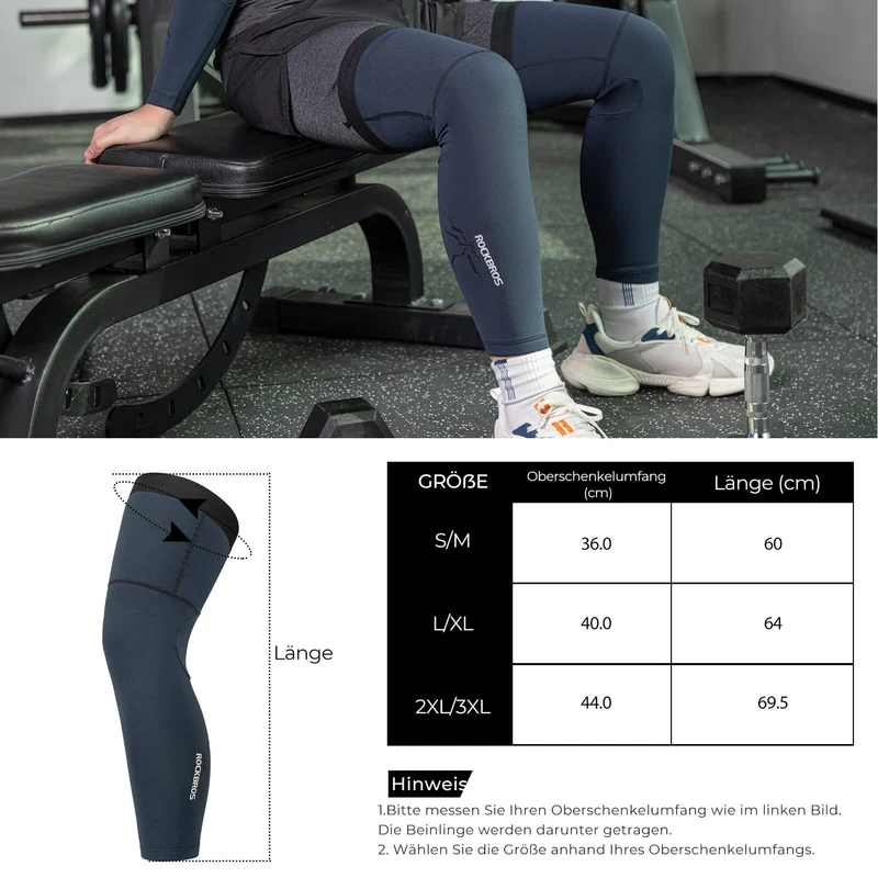 Fahrrad Beinlinge Winter Thermo S-3XL (1 пара)