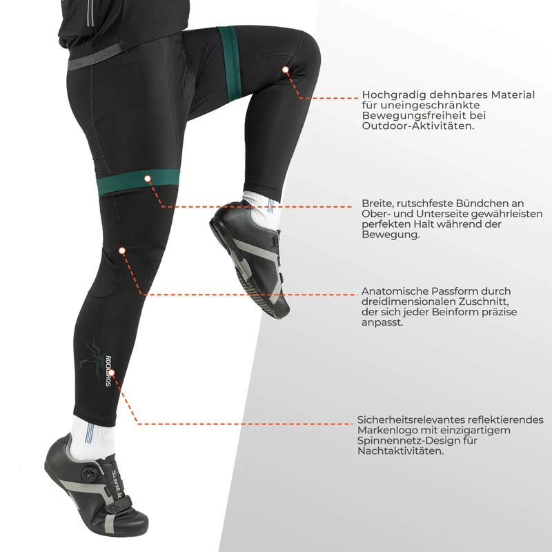 Fahrrad Beinlinge Winter Thermo S-3XL (1 пара)