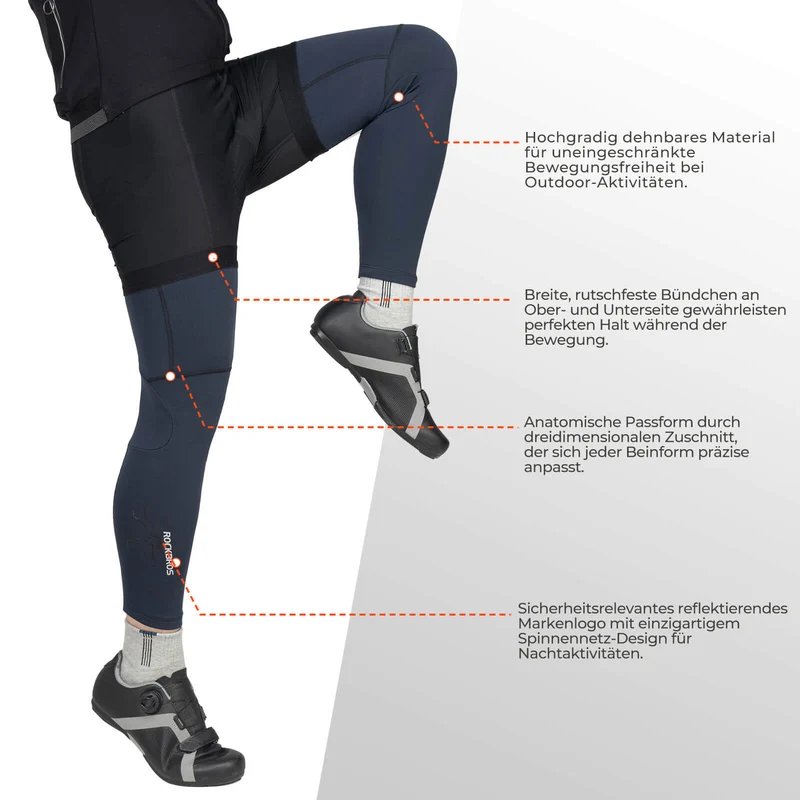 Fahrrad Beinlinge Winter Thermo S-3XL (1 пара)
