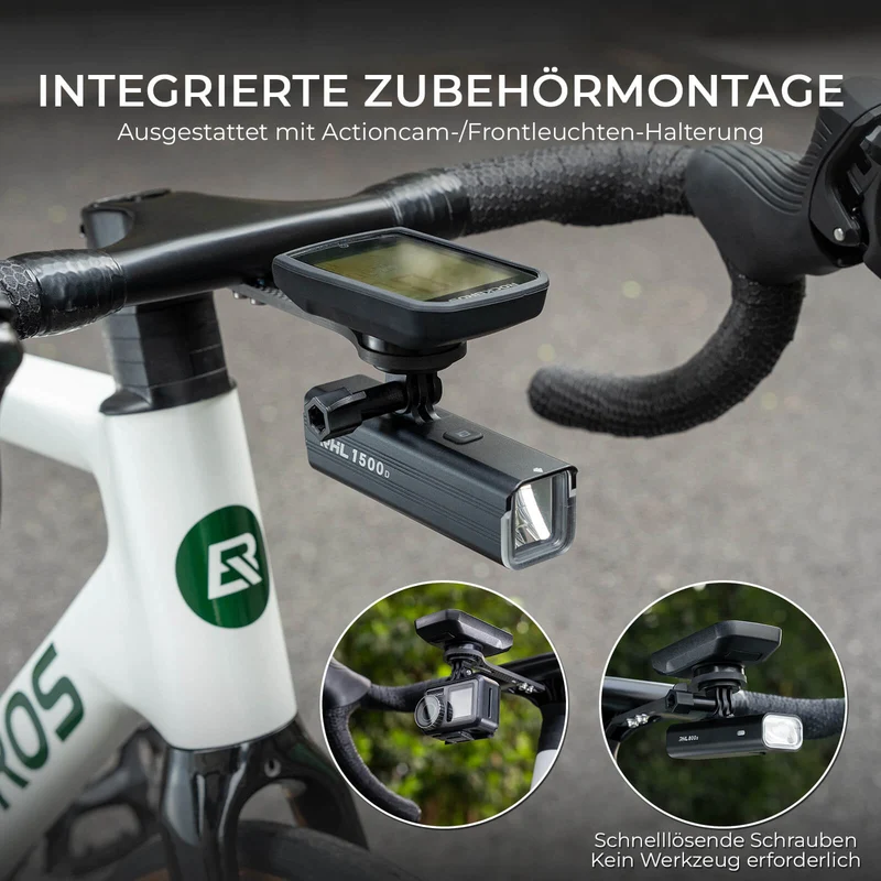 Universal Fahrrad Computer Halterung Leicht & Werkzeugfrei