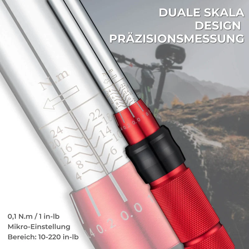 Fahrrad Drehmomentschlüssel Set 2-24 Nm, multifunctionele reparatiewerkzeug