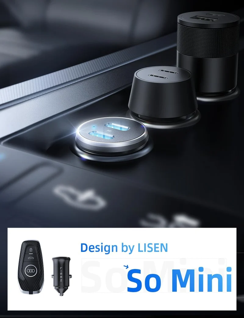 LISEN 90W USB C Car Charger Fast Charging