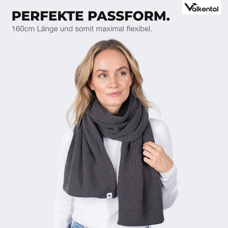 NEU: Reflective Scarf - Reflektierender Strickschal mit Fleece-Innenseite