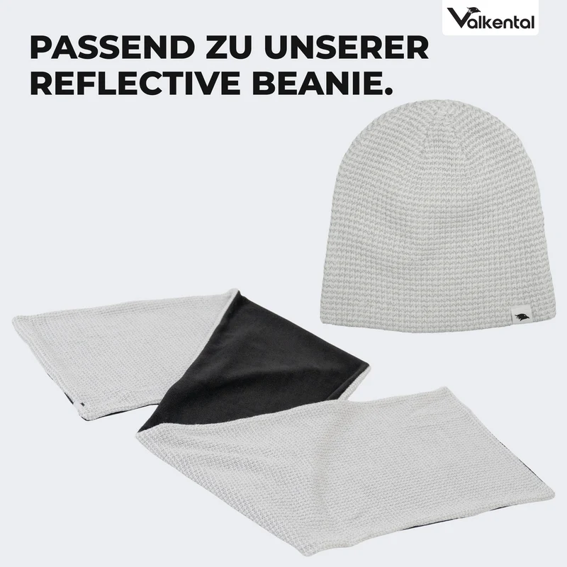NEU: Reflective Scarf - Reflektierender Strickschal mit Fleece-Innenseite